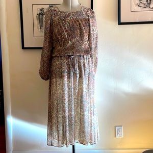 Bohemian Beauty Johnathan Logan 1970s vintage dress